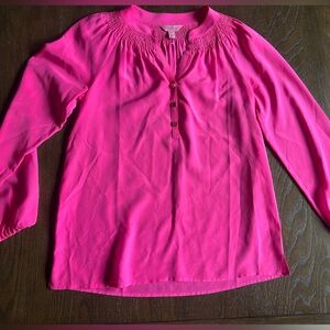 Lilly Pulitzer Pink Silk Top